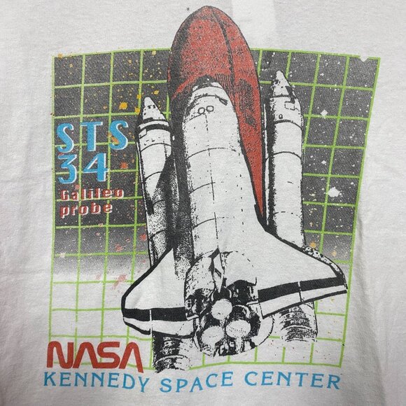 NASA STS-34 Galileo Probe Kennedy Space Center Promo Tee Small - Picture 2 of 4